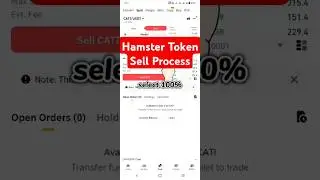 How to Sale Hamster Token Binance Exchange / Sell Hamster Token in Binance / Token sell process