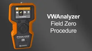 Using the VWAnalyzer to perform a Field Zero measurement