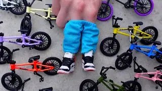 BMX Finger | My Tech Deck Finger BMX Collection | Tricks On Finger BMX Bike | Mini Nike