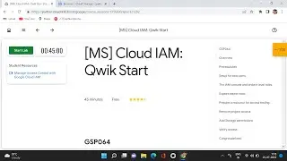 Cloud IAM Qwik Start | Qwiklabs | Google cloud platform
