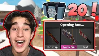 I UNBOXED 20 NEW Christmas MYSTERY BOXES! (MM2 Christmas Update 2021)