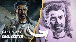 How to Draw Sunny Deol | JAAT |@isketchyou