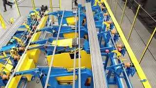 Резка труб длиной 6000 мм пополам с разгрузкой на 2 стороны