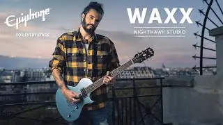 Epiphone Waxx Nighthawk Studio in Pelham Blue