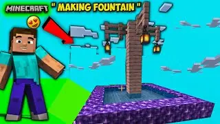 Making Fountain in my Garden😍 -- Minecraft Gameplay Ep#31(No commentary)