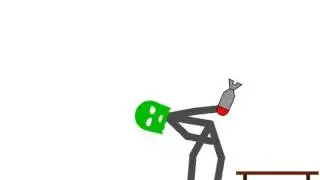Cartoon sick man (weird)