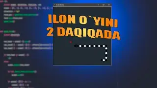 ILON O`YINI | 2 DAQIQADA O`YIN YARATAMIZ | PYTHON