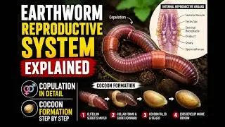 Earthworm- Reproductive System, Copulation, Cocoon formation