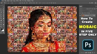 How to Create Stunning, Photo Mosaic Portraits I  photo mosaic portraits  | mosaic in photoshop