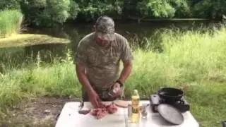 Жаркое из сурка Байбака в белом вине часть 1