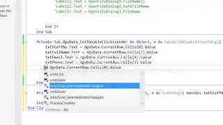 7-VB .NET Updating Datagridview Record VB  NET