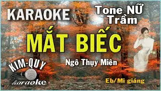 Karaoke MẮT BIẾC (Boston) - Tone NỮ Trầm ( Eb/Mi giáng ) KIM QUY KARAOKE