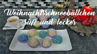 Weihnachtsschneebällchen süß und lecker.