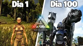 SOBREVIVI 100 DIAS NO ARK SURVIVAL EVOLVED!