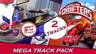 Mega Track Pack Micro Drifters Cars 2 Speedway Track Drifting Racing Disney Pixar Design Drift cars