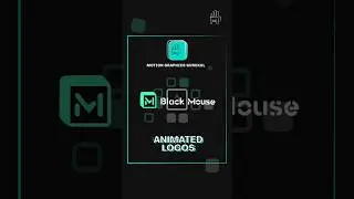 Animated Logos | Black Mouse | Logo Animation #aftereffects #logoanimation #motiongraphics #shorts
