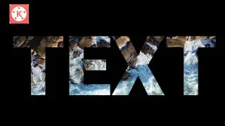 How to play a video inside text in kinemaster