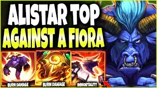 A Season 12 Fiora Top Lane vs my IMMORTAL ALISTAR BUILD 🔥 LoL Top Alistar Preseason 2022 Gameplay