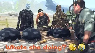 Whats she doing? 🤔🙈🫣