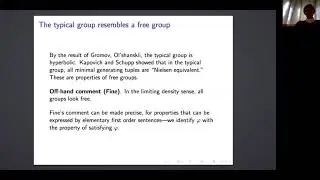 Limiting density and free structures - Julia Knight (Notre Dame)