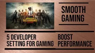 Best 5 Developer Settings for Gaming BGMI and Free Fire II Smooth Gaming ll 