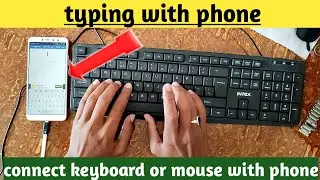 Typing सीखना हुआ आसान फोन से || keyboard connect with phone #typingbaba #connectkeyboardwithphone
