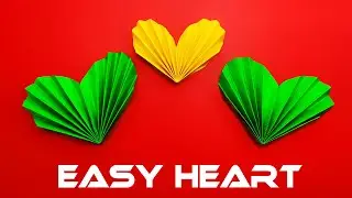 Very Simple Origami Heart | (Paper Craft)