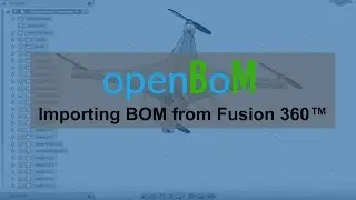 openBoM: Fusion 360 BOM import
