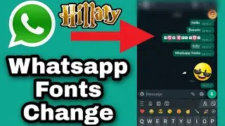 How to change whatsapp font style l Change font style while using in whatsapp