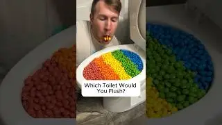 Experiment: Flushing NASTY FOOD in the toilet