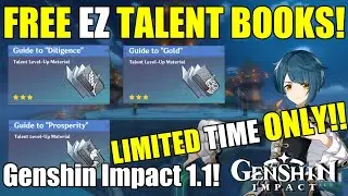 LIMITED FREE Talent Books! EZ to GET!! [Genshin Impact]