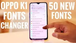 Oppo K1 Fonts Changer | Change Fonts in Oppo K1