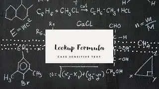 How to write a lookup formula for Case Sensitive texts