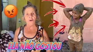 Grandma didn't like playing in the mud 😱