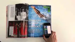 UK's first NFC print advert. Nuffield Health in Marie Claire Magazine