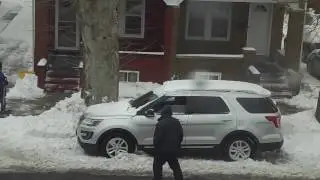 Ford Explorer Stuck In Snow After Winter Storm Stella 2017 In New Jersey