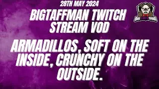 Armadillos, Soft on the inside, crunchy on the outside. - BigTaffMan Stream VOD 28/5/24