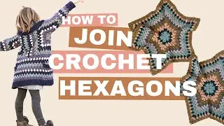 How to Seam Crochet Hexagons Into a Cardigan (plus adjust the length)