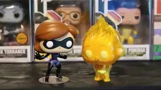 INCREDIBLES 2 FUNKO POP FIRE JACK JACK & ELASTIGIRL TARGET EXCLUSIVE DETAILED LOOK 