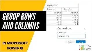 Group rows and columns in Power BI