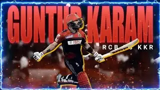 RCB Vs KKR❤️‍🔥FT.GUNTUR KARAM🔥 MASS WHATSAPP STATUS | Fearlessviratian |