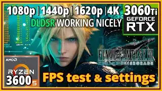 Final Fantasy VII Remake Intergrade PC - Ryzen 5 3600 & RTX 3060 Ti - FPS Test and Settings