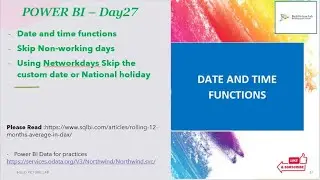 Discover The DAX Date and time functions in Power BI - DAY25 