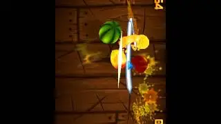играем в fruit ninja часть 1