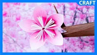 DIY Paper Cherry Blossom | Sakura | FREE Template