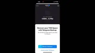 Ton space beta to Telegram wallet