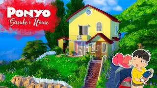 SOSUKE'S HOUSE, PONYO ON THE CLIFF BY THE SEA Sims 4 || Speed Build || Simsbiosis