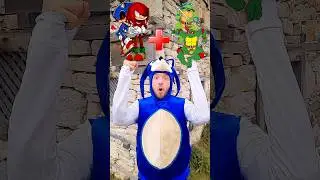 Sonic and Knuckles EXE + Leonardo and Raffaele = Sonic Animation #sonic