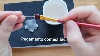📍 Sugar flowers step by step | How to make sugar flowers to decorate a cake.