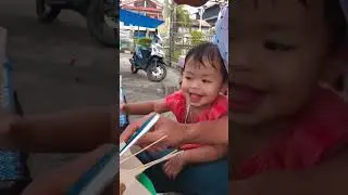 Aishwa Siap jjs lanjut makan sate dulu ya onty”😁